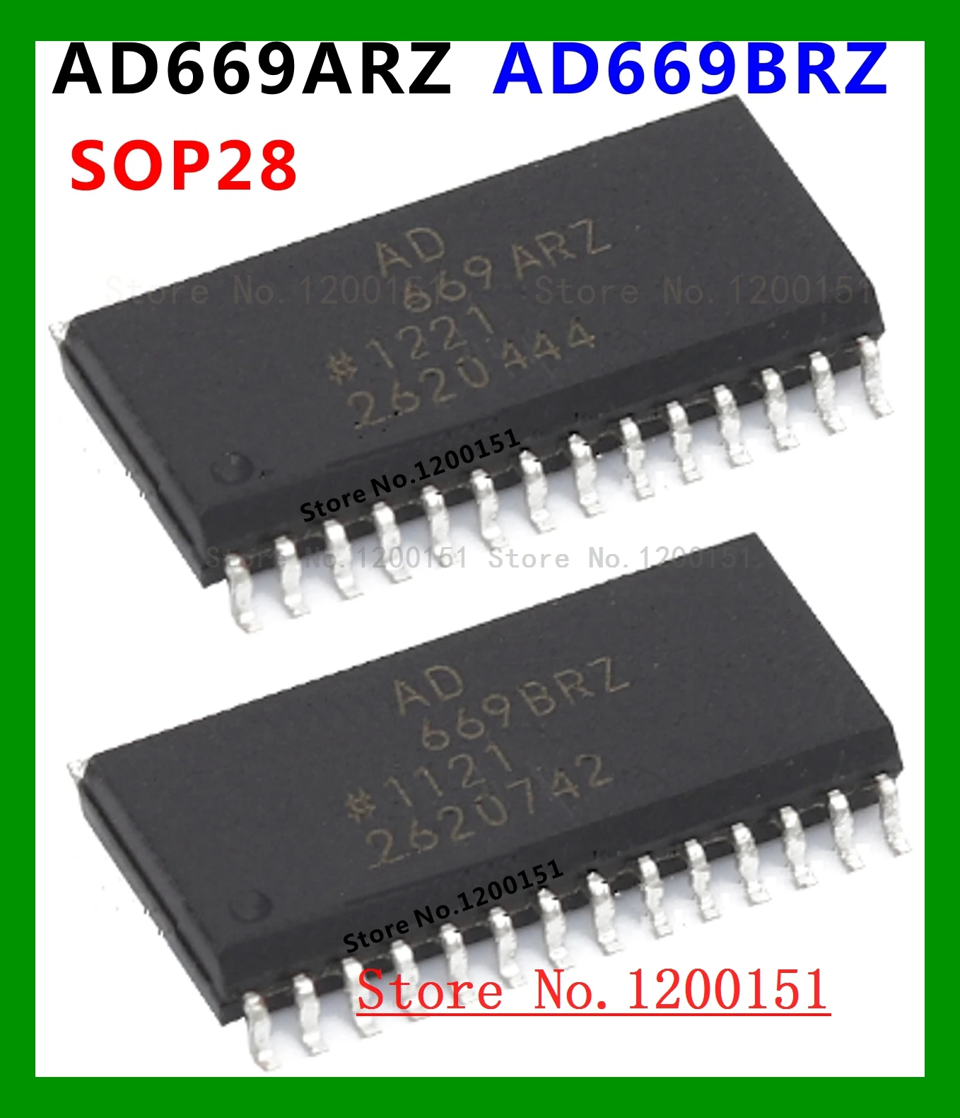 

AD669 AD669AR AD669ARZ AD669BR AD669BRZ SOP28 AD669AN AD669BN DIP28