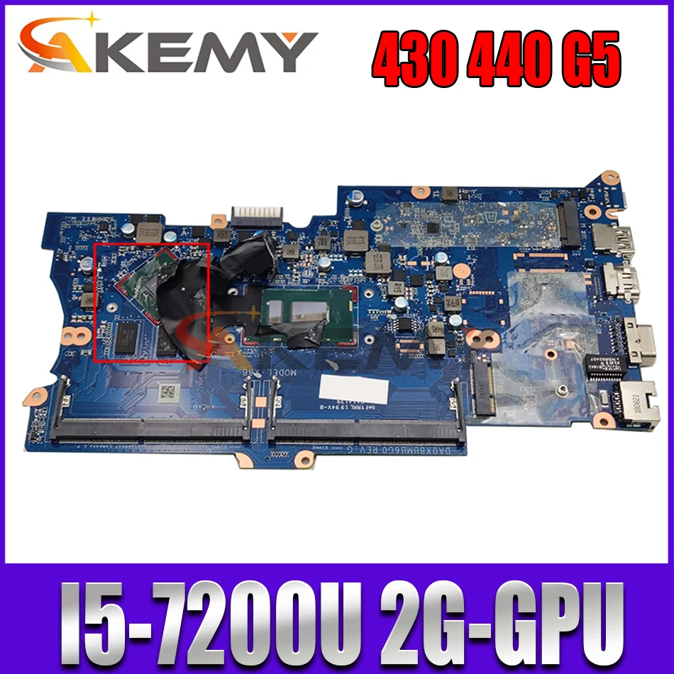 

For HP Probook 430/440 G5 Laptop Motherboard L06798-601 DA0X8BMB6G0 L06798-001 With SR342 I5-7200U CPU N16S-GMR-S-A2 2GB DDR4