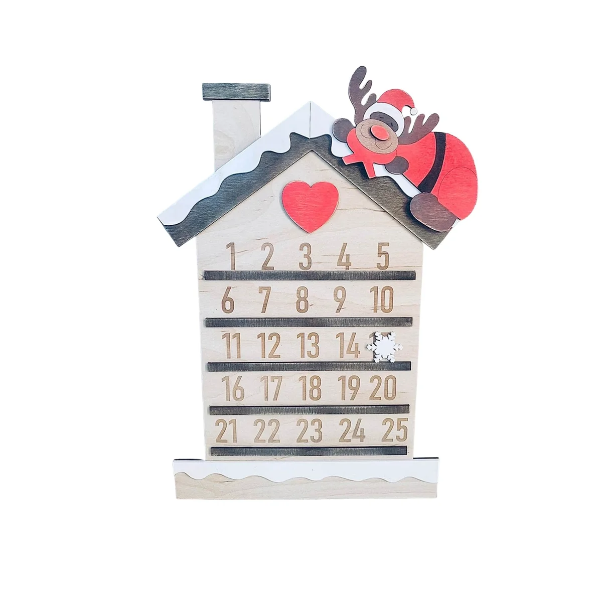 

Декоративный многоразовый деревянный календарь с обратным отсчетом, 11,8 дюйма