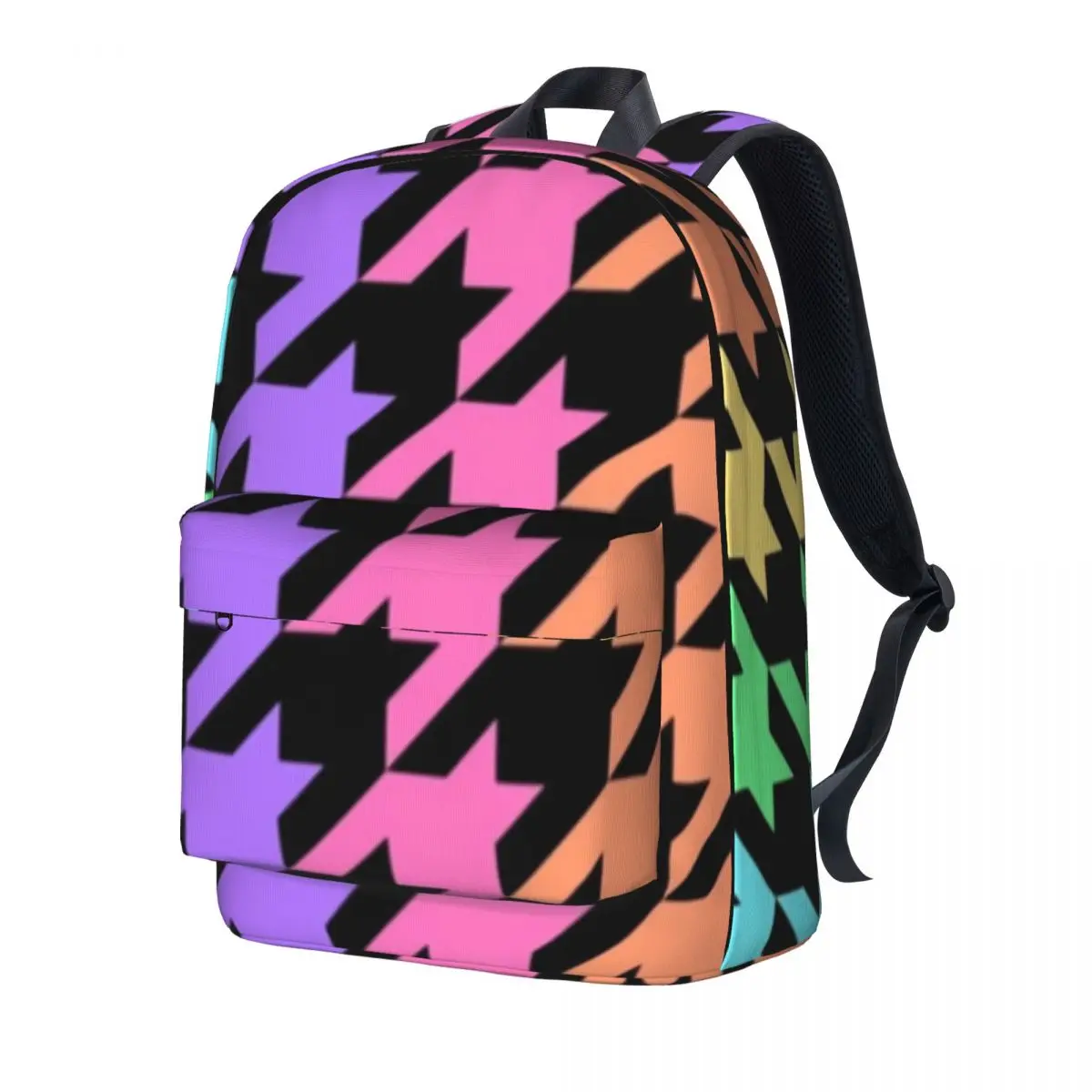 

Пастельный холщовый рюкзак с радужным принтом, мужские дорожные рюкзаки из полиэстера, большие современные школьные сумки, рюкзак