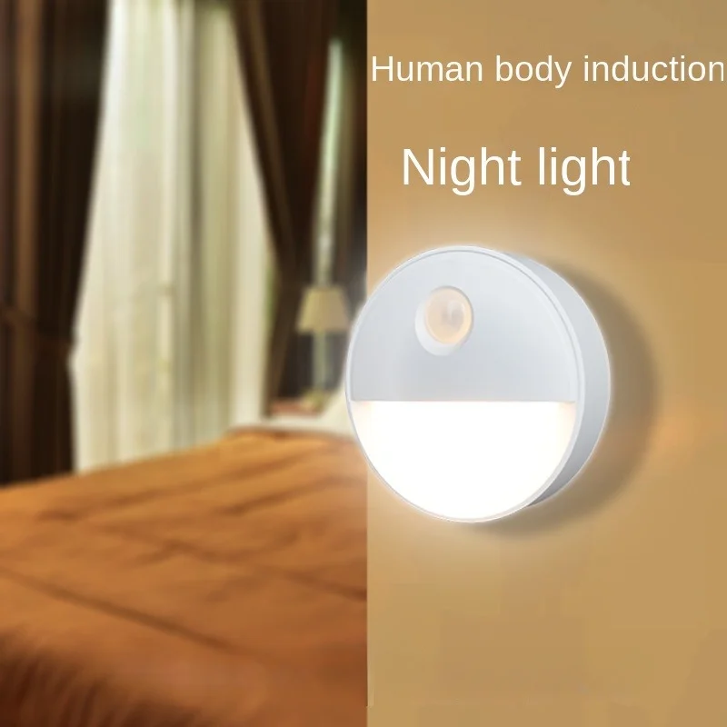 

Human Body Induction Lamp Night Light LED Nightlight with Motion Sensor Living Room Staircase Corridor Bedroom 0-5w Dry Battery