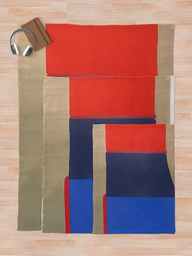 Одеяло John Hoyland - Blues Reds 1969 года. Модное теплое зимнее милое многоцелевое одеяло.