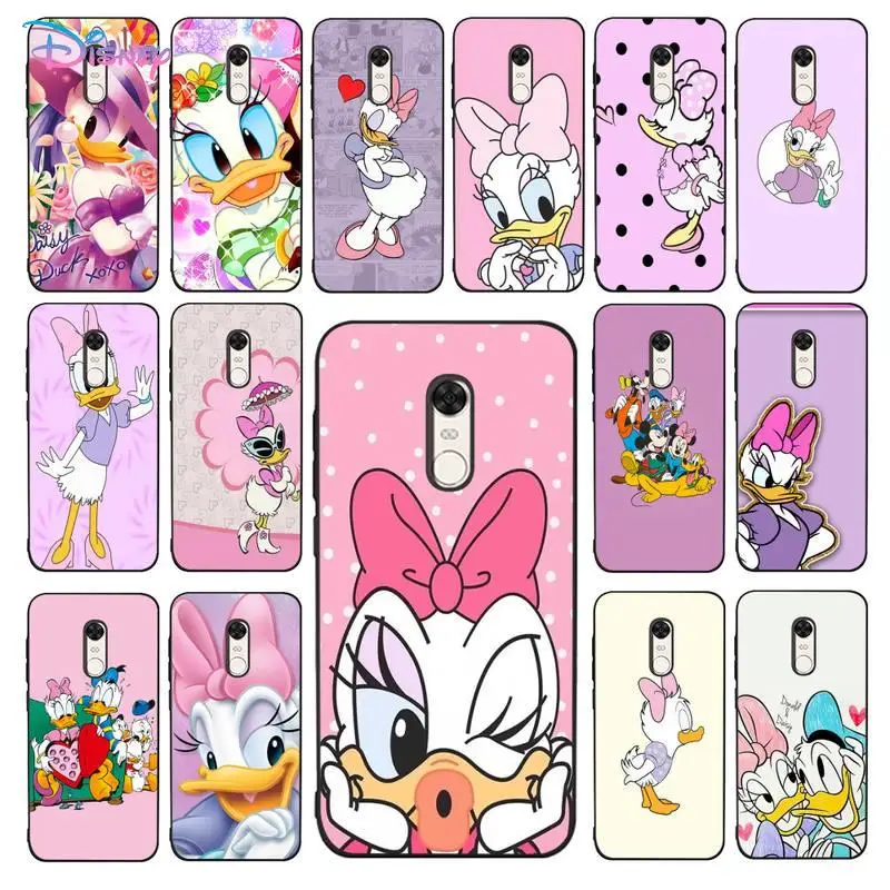 

Disney Daisy Duck Pink Anime Phone Case for Redmi 5 6 7 8 9 A 5plus K20 4X 6 cover