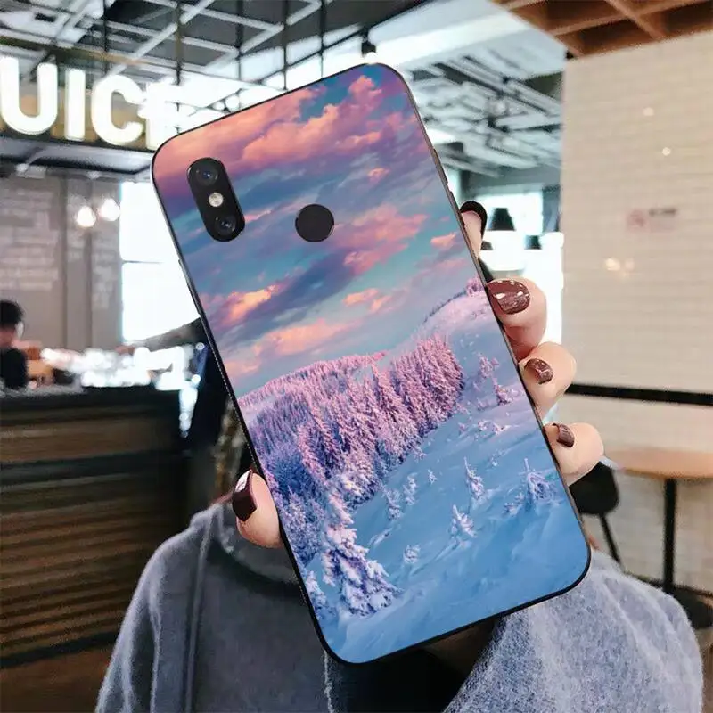 Чехол для телефона Зимний снег Xiaomi mi 5 6 8 9 10 lite pro SE Mix 2s 3 F1 Max2