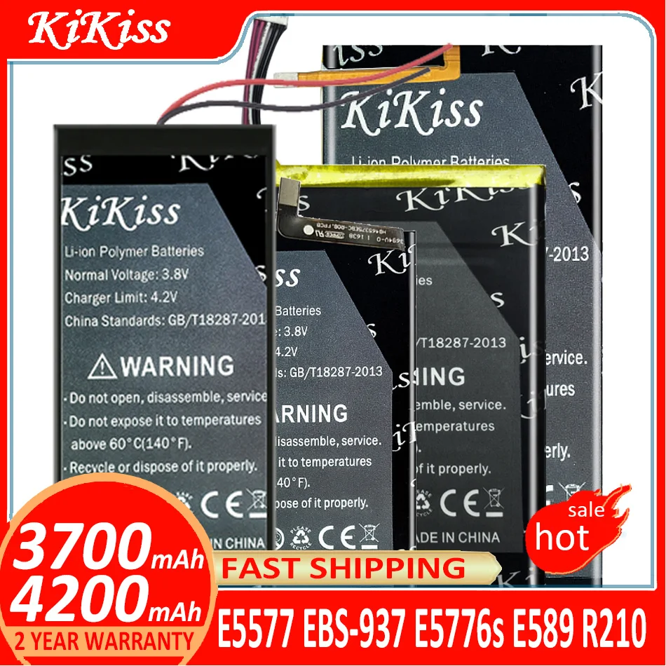 

KiKiss Battery HB824666RBC HB5P1H For Huawei E5577 EBS-937 E5776s E589 R210 Batterij + Track NO