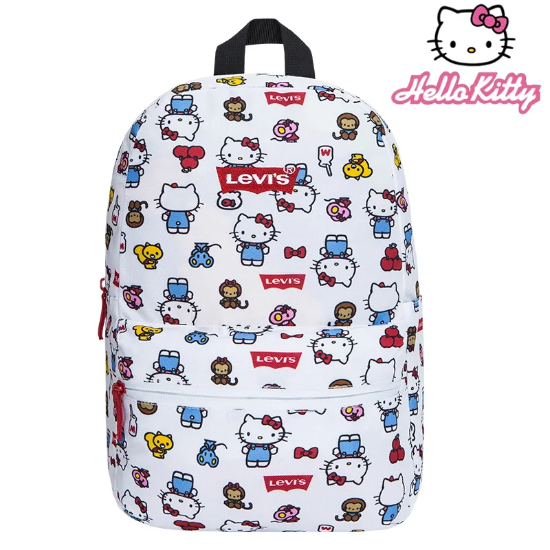 

2022 New Hello Kitty Kawaii Shoulder Bag Junior High School Bag Student Schoolbag Backpack Sanrios Anime Coin Purse Girls Gift