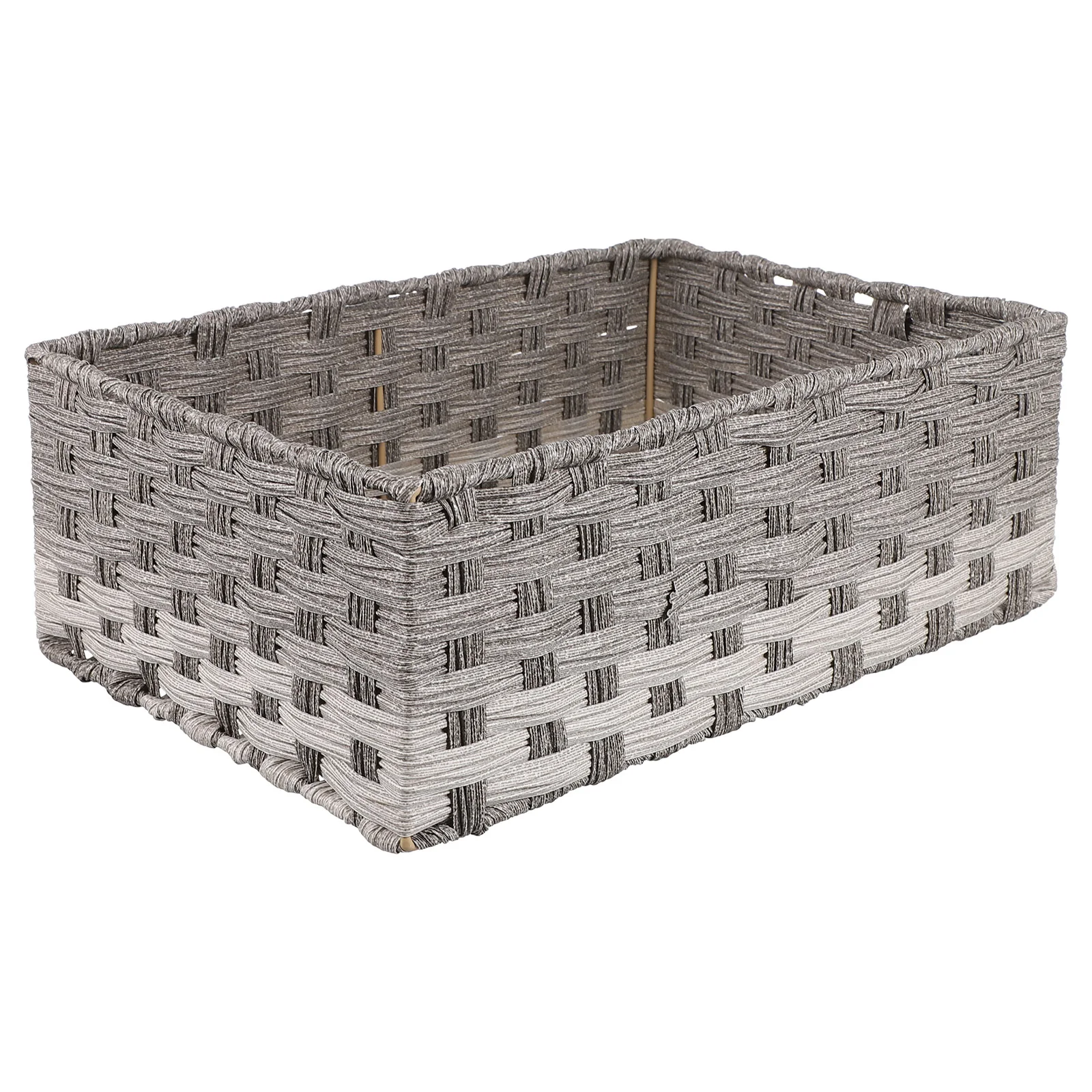 

Imitation Rattan Storage Basket Multi-function Desk Household Organizer Office Fruit Vegetable