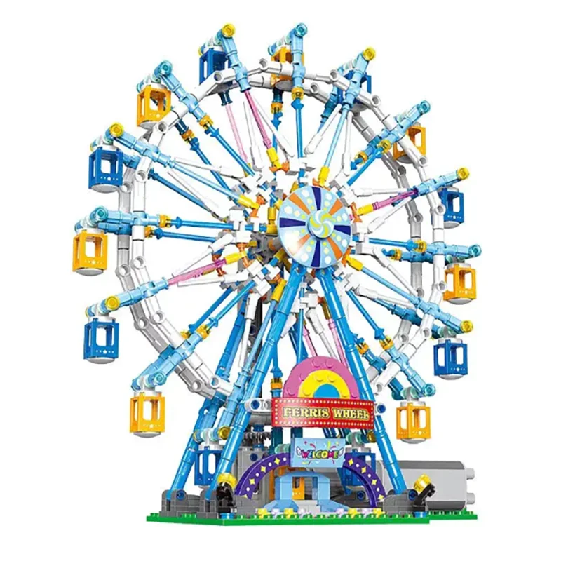 870 шт. серия игр электрическое колесо обозрения модель строительных блоков