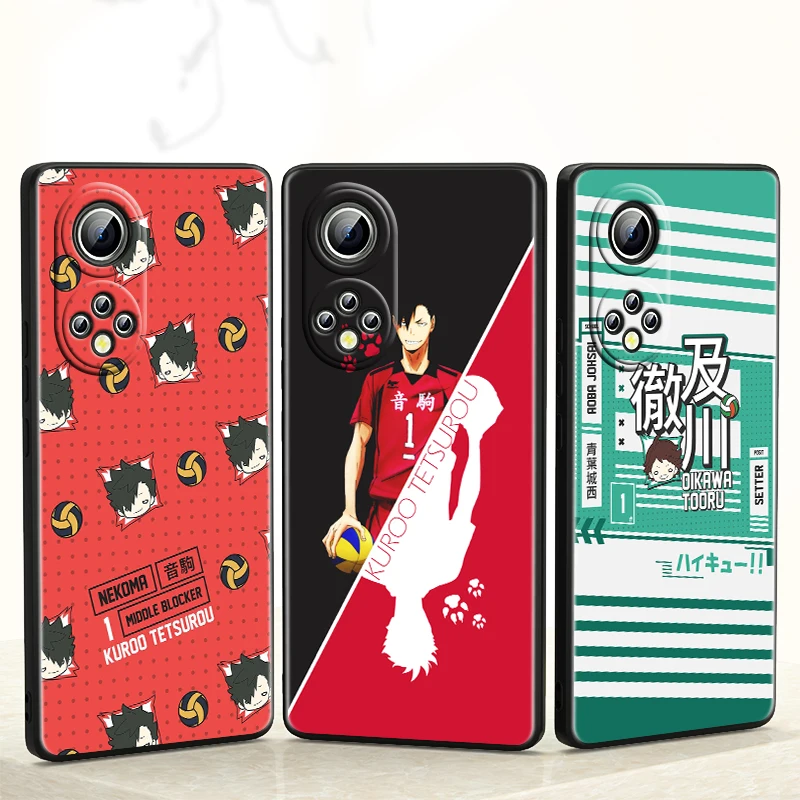

Haikyuu Karasuno for Honor 60 50 30 20 Pro Plus 5G Funda Coque Capa Magic3 Play5 5T Luxury Soft Black Phone Case