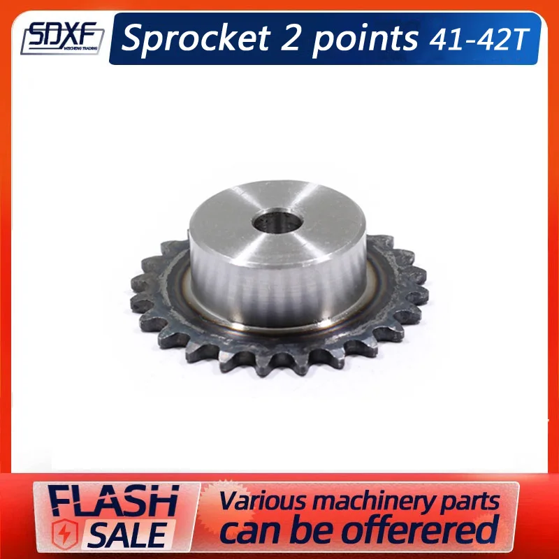 

Precision 2 points sprocket 41 42 teeth 04C sprocket craft hole sprocket quenching pitch 6.35mm