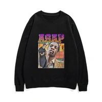 rapper asap rocky portrait graphic print sweatshirt man women hip hop black sweatshirt streetwear men fashion harajuku pullover
