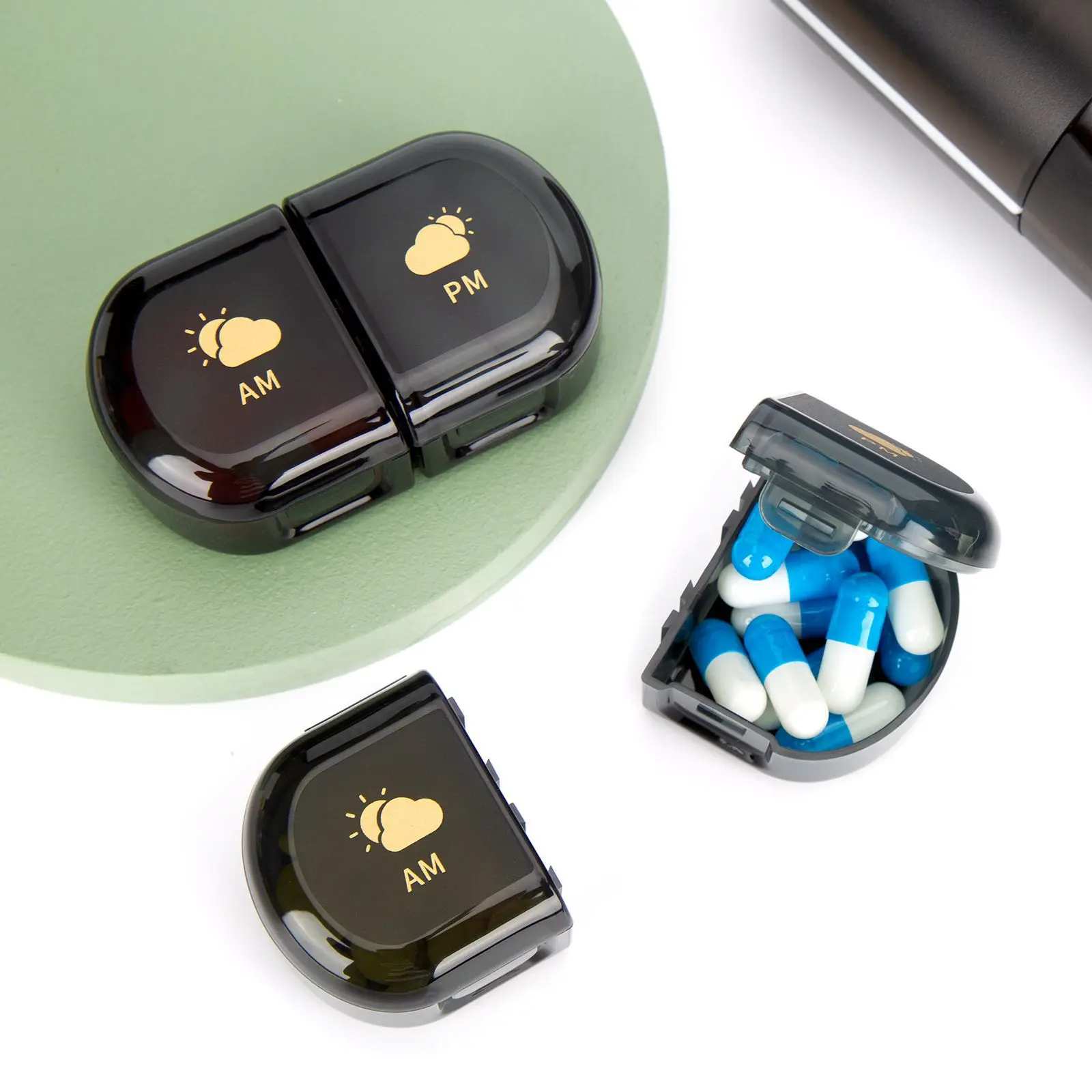 Органайзер для таблеток 2 раза в день дорожный контейнер