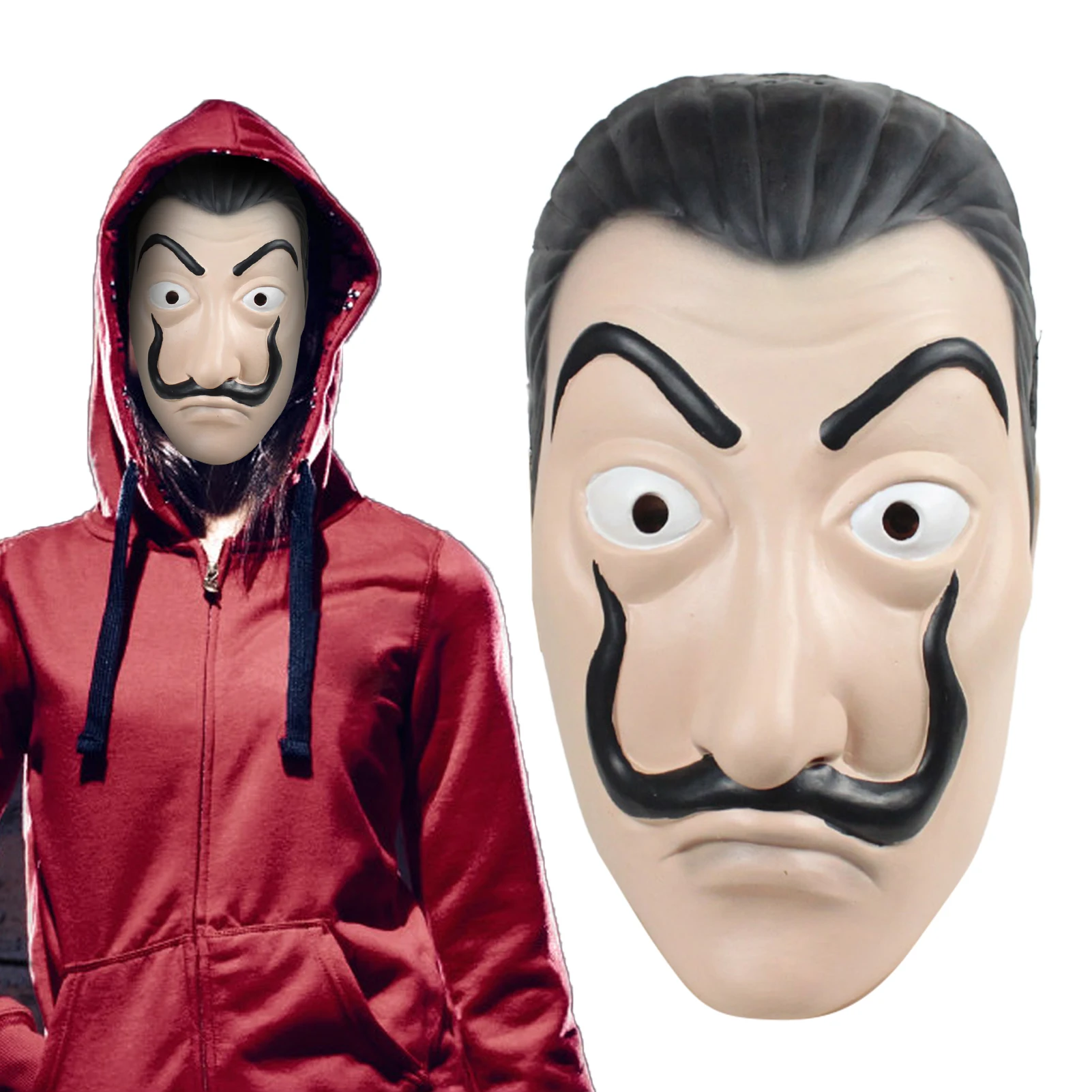 

Чехол для лица из латекса, реквизит для косплея, забавные инструменты для Хэллоуина, карнавала, вечеривечерние, бумажный домик, латексный че...