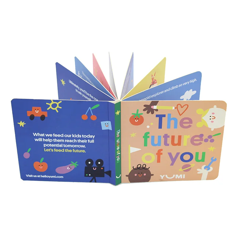 Hot sale custom kids book children english story board book printing service