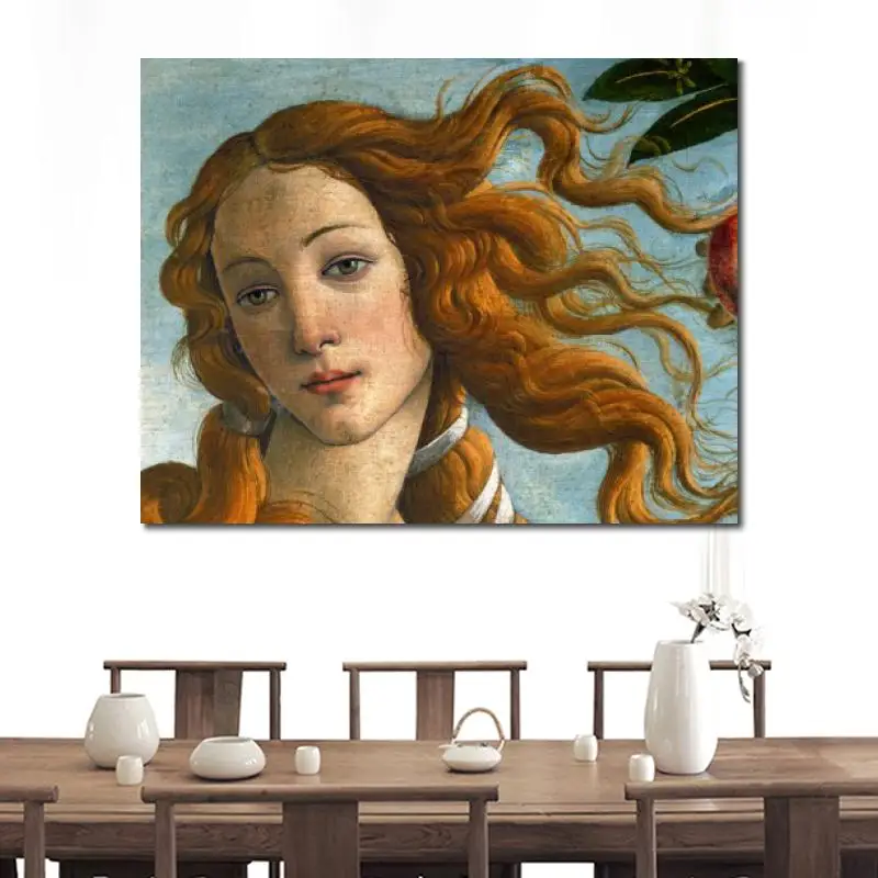 Современная живопись на холсте голова Венеры Сандро Боттичелли высокое качество