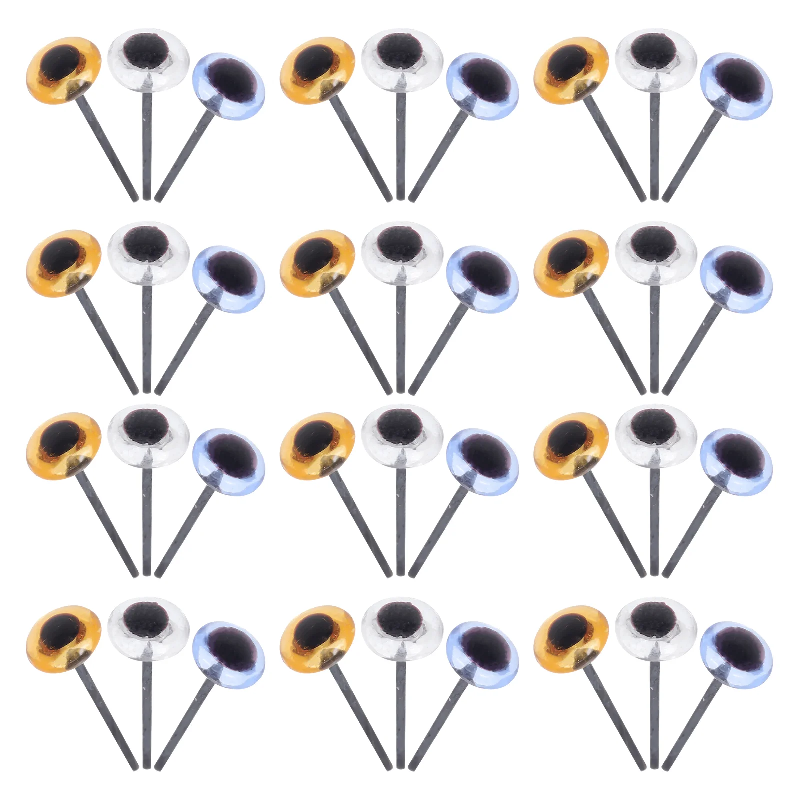 

50 Pairs of DIY Doll Making Accessories DIY Fake Plastic Eyes Fake Animal Toys Eyes