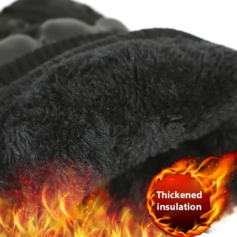 Теплые тактические перчатки для мужчин с защитой от закрытых пальцев уличного