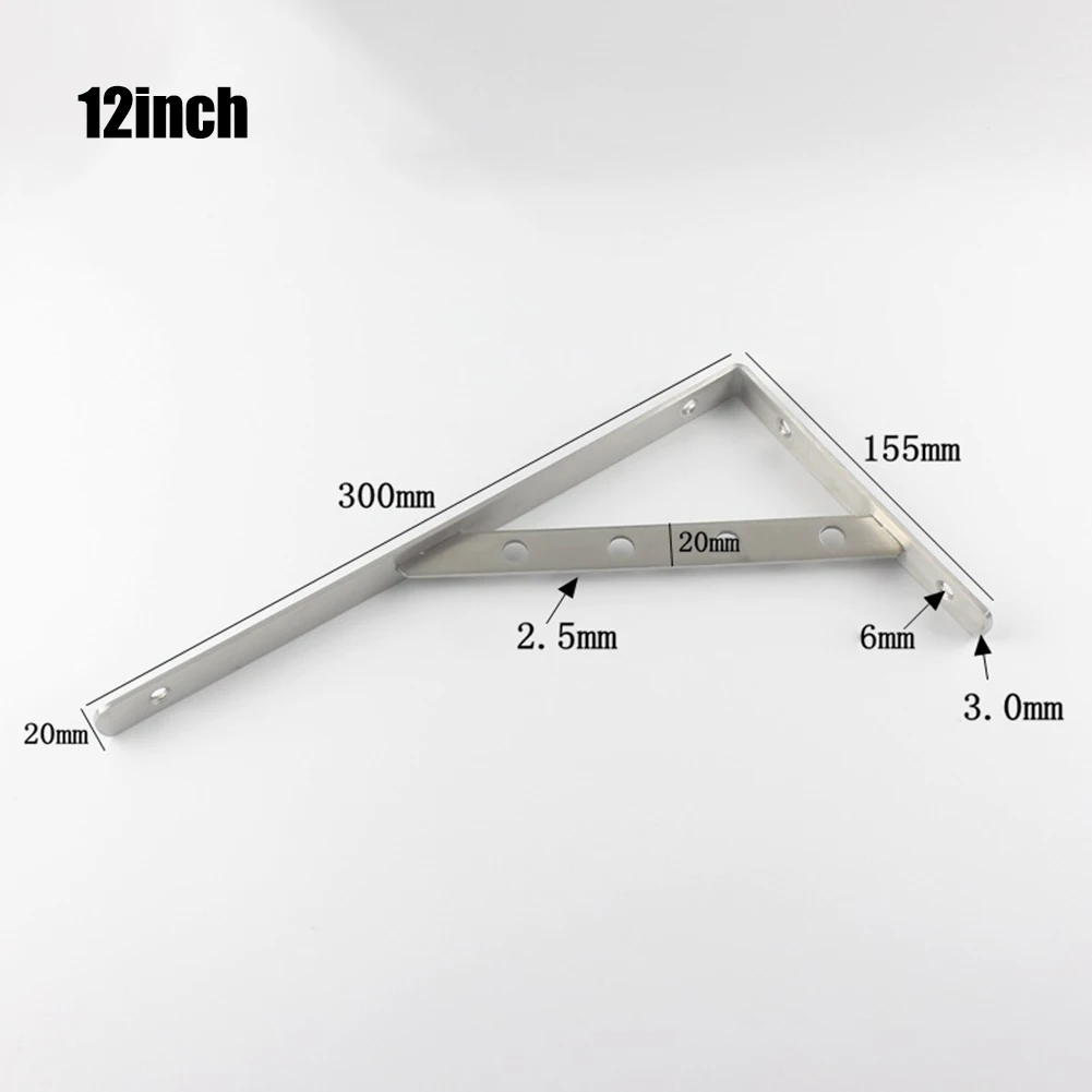 1PC Triangle Bracket Support Corner Bracket Stainless Steel Wall Shelf Triangle Bracket For Home Improvement Support Frame