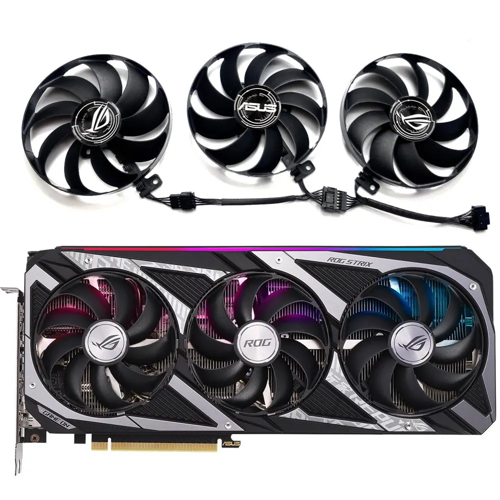 Новый 90 мм 7PIN CF9010U12D Стандартный вентилятор для графического процессора, охлаждающий вентилятор для игровой видеокарты ASUS Φ 3050