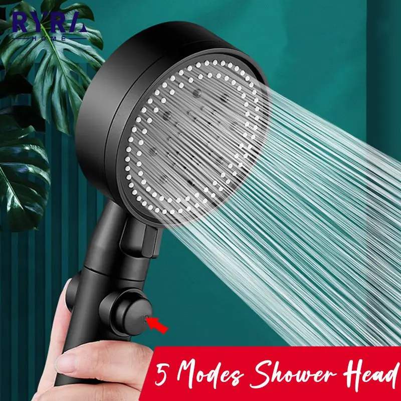 

Bath Faucets Shower Head Multi-function High Pressure Water Saving Handheld Shower Spray Nozzle Showerhead Bath Accessories