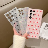 for samsung s22 ultra case shell pattern love heart phone cases for galaxy note20 note10 plus s21ultra soft protection cover