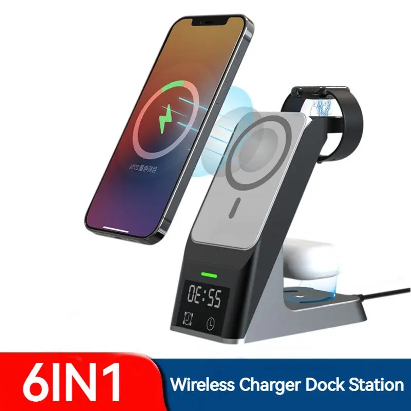Charger Dock For Iphone 14 13 12 Pro Max Phones Airpods Apple Watch Cargador Station