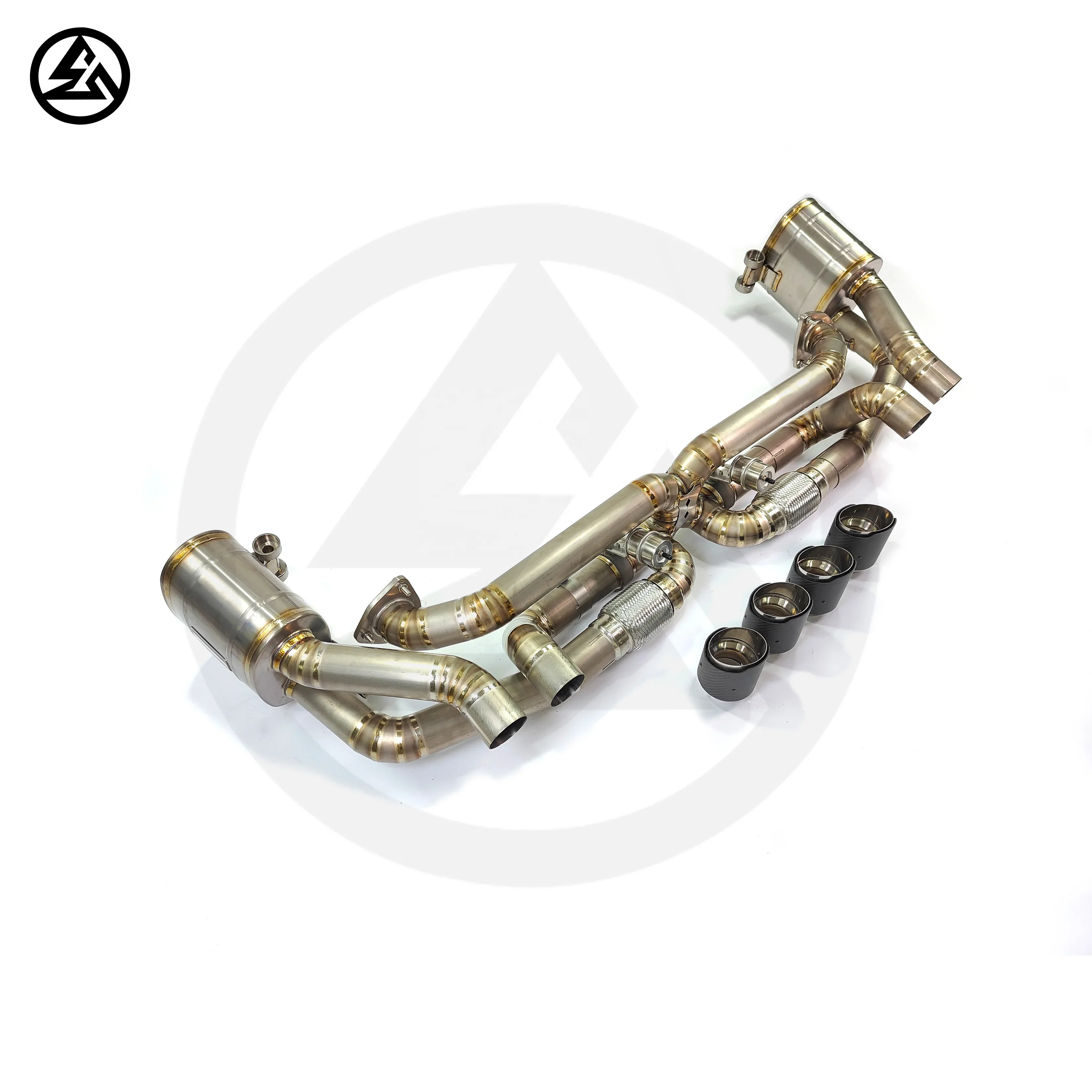 Выхлопная труба завода для 911 991 1 3 4 8 2012-2015 титановая система глушитель