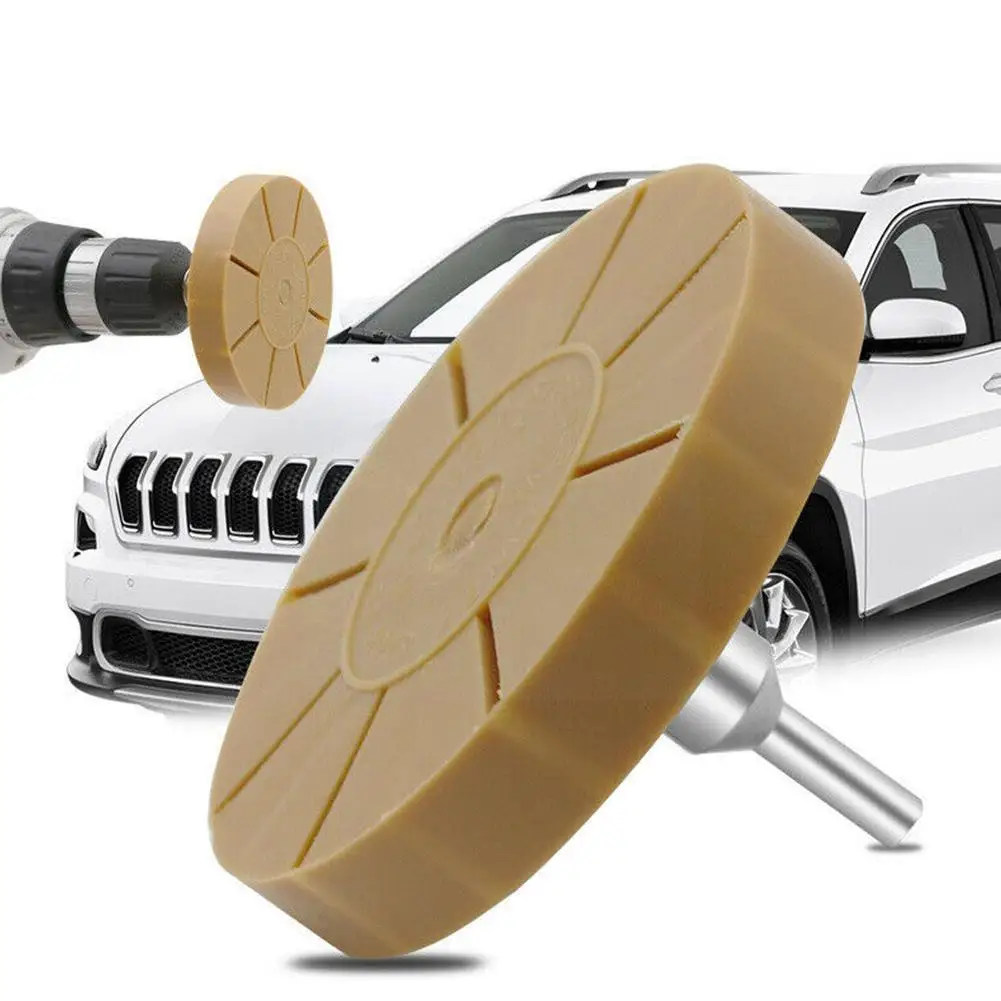 

3.5 Inch 88mm Universal Rubber Eraser Wheel For Remove Paint Pneumatic Sticker Glue Adhesive Car Repair Degumming Disc Tool S3m8