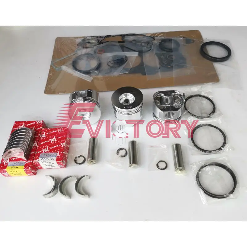 

For Yanmar 3TNV82 overhaul kit 3TNV82A rebuild kit piston ring gasket bearing