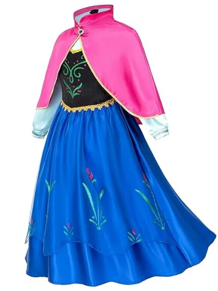 Костюм Эльзы Холодное сердце из фильма Эльза костюм и Анны с блестками 2