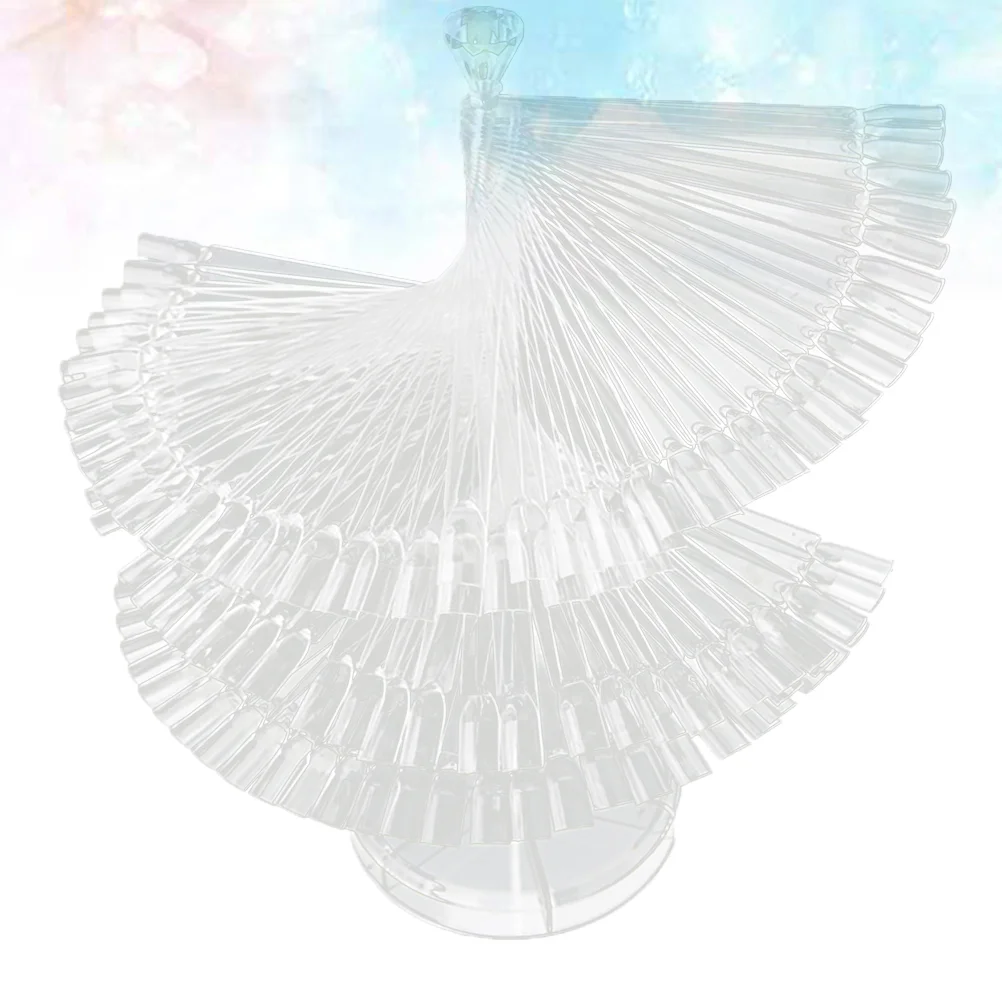 

1 Set Manicure Colour Shelf Rotative Showing Shelf for Store Shop Transparent 120pcs Colour
