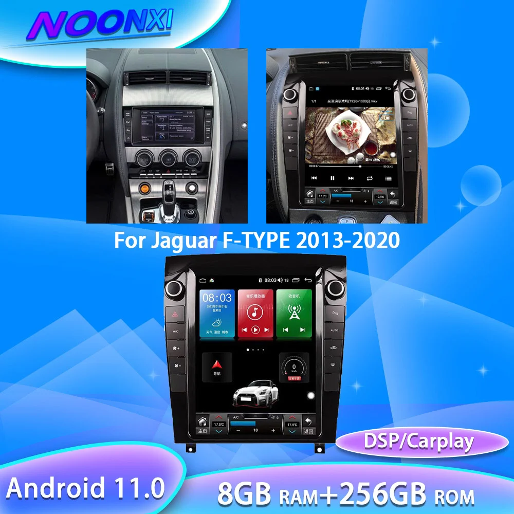 

8G+256G Android 11.0 For Jaguar F-TYPE 2013-2020 Car Radio Stereo Multimedia Player GPS Navigation Touch Screen 2 Din Head Unit