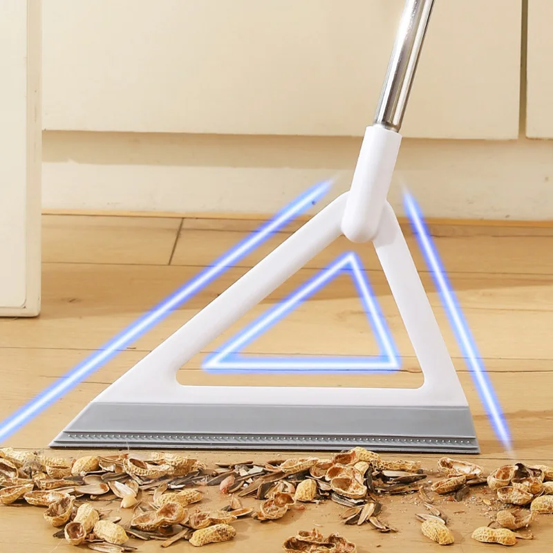 

Triangle Magic Broom Bathroom Floor Silicone Wiper Squeegee Pet Hair Dust Brooms Bathroom Floor Wiper Household Cleaning Tool