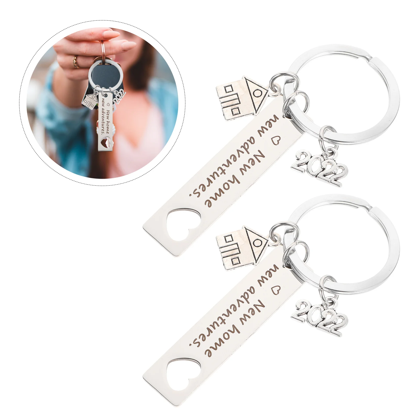 

Gifts Key New Keychain Home Housewarming Housegift Pendant Holder Chain Best Keyring Bag Warming Letter Purse Hook Hanging 2022