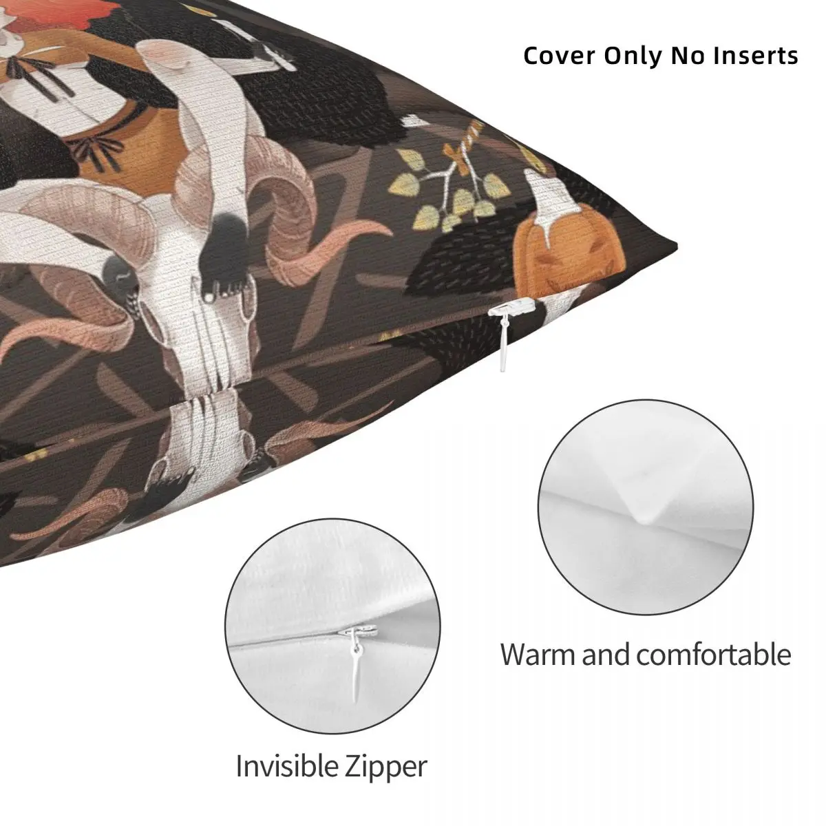 Наволочка с изображением ночи ведьмаков декоративная подушка |