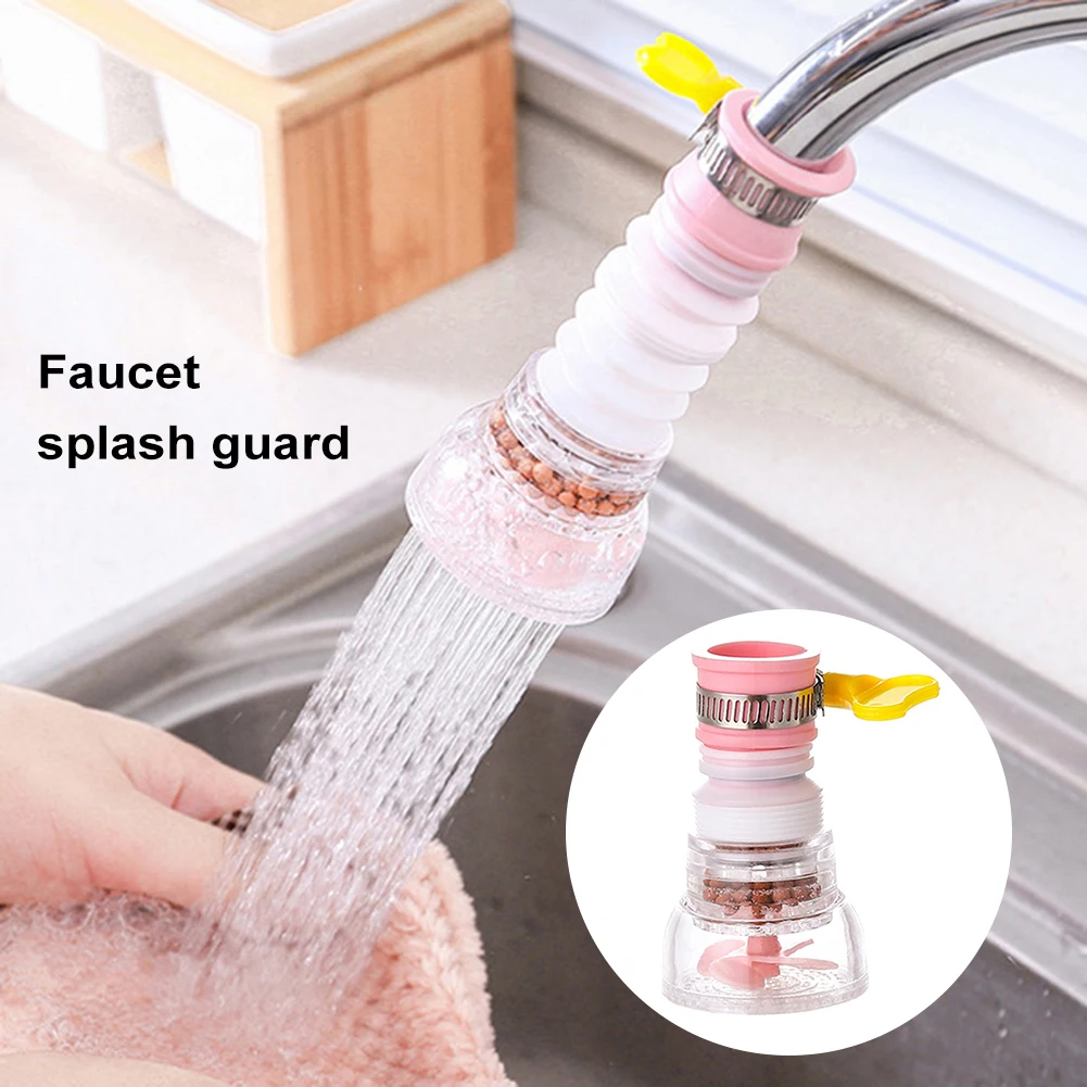 

Faucet Extender Shower Extendable Plastic Faucet Purifier Rotatable Easy Installation for Bathroom Water Pipe Faucet Filter