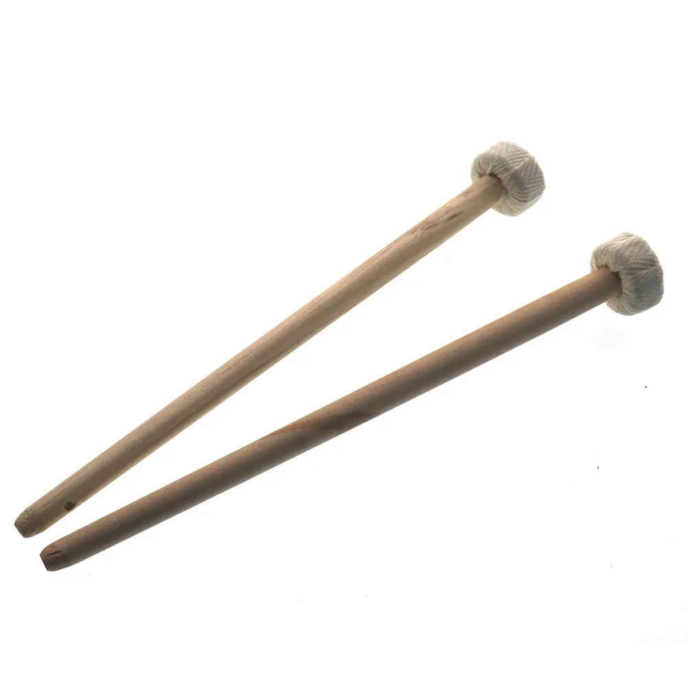 

1 Pair Hand Gong Hammer Universal Hand Gong Brass Copper Hammer Round Play Hammer Wooden Percussion Parts