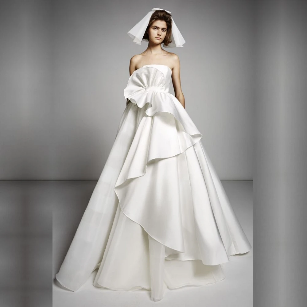 Qcenkeren Wedding Dresses High Neckline Full Long Sleeve Lace A Line Women Bridal Gowns vestido de novia sencillo y elegante