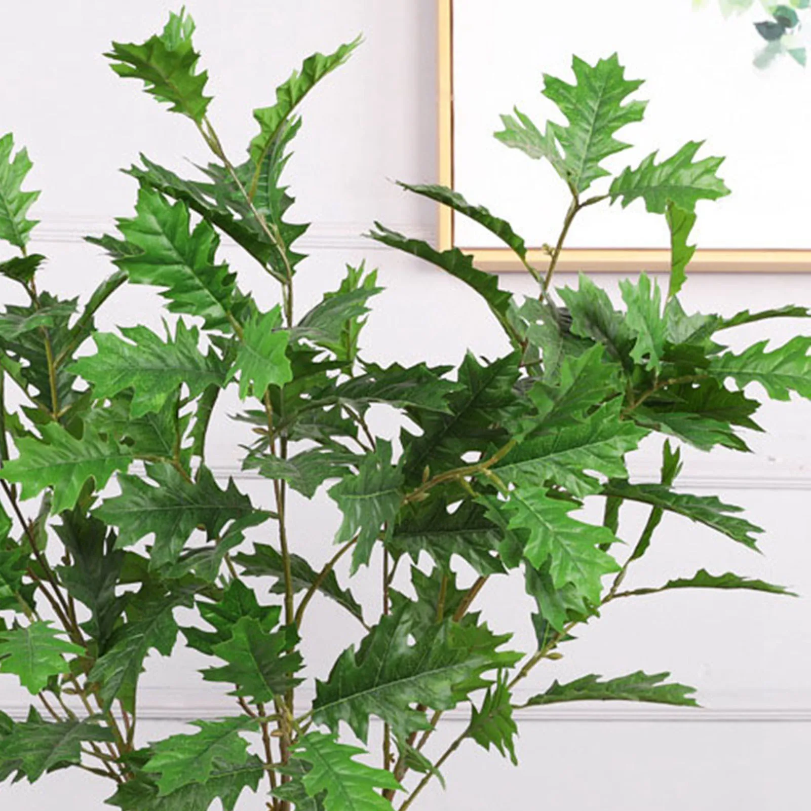 Искусственные листья дуба шелковая искусственная кожа гибкий металлический