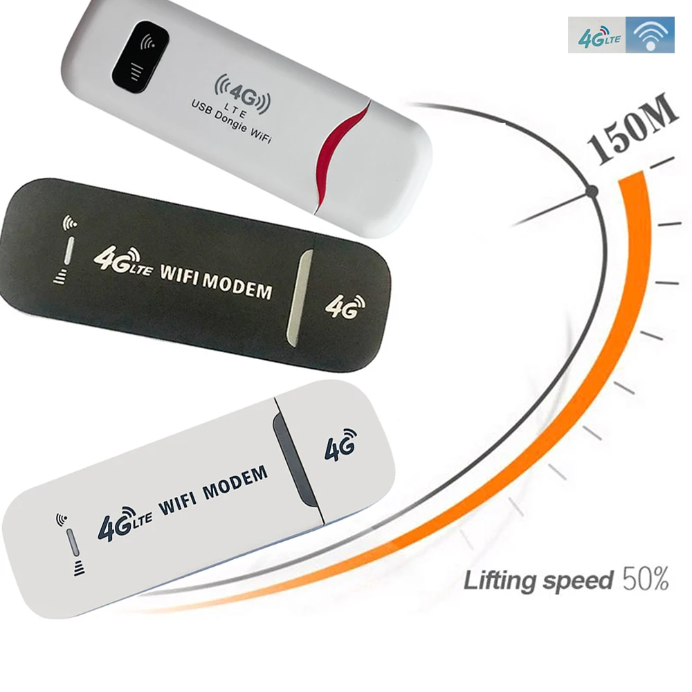 

4G LTE Wireless Router 150Mbps Modem Stick WiFi Adapter USB Dongle Modem Stick Mobile Broadband Sim Card LTE Router Home Office