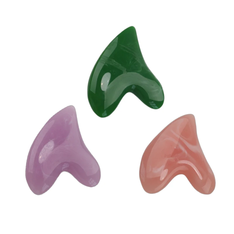 

Массажный скребок гуаша для лица, массажер гуаша, скребок для головы и спины, Инструмент Для Массажа Гуаша, полимерный скребок гуаша