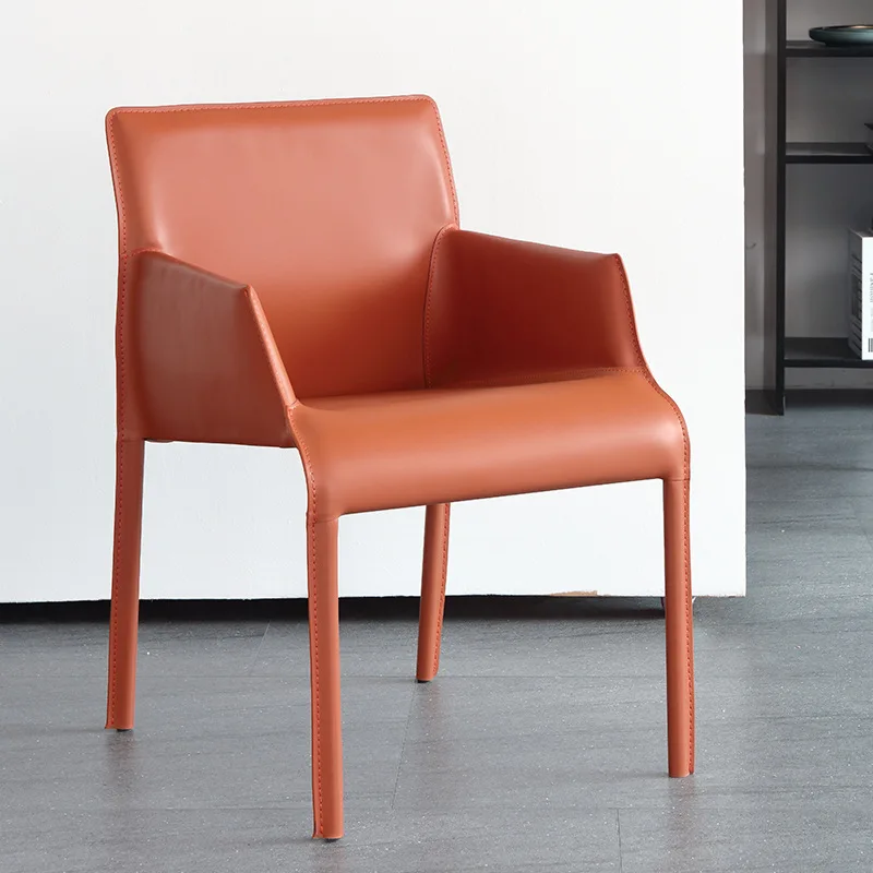 

Black Luxery Office Dining Chair Metal Nordic Design Armrests Living Room Lounge Chair Balcony Bedroom Sillas Comedor Furniture