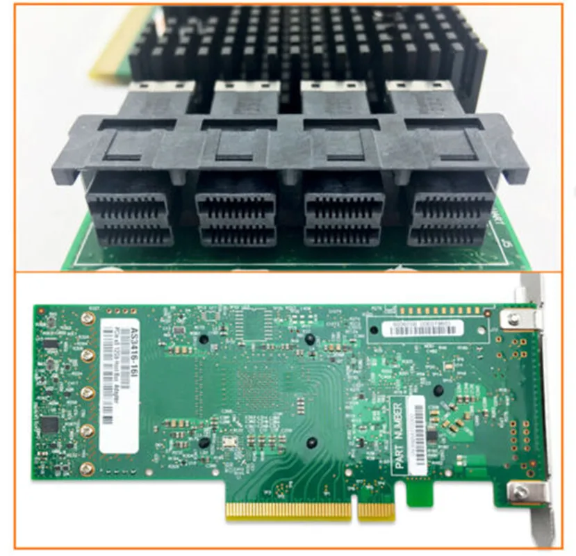 Фото 430-16i LSI SAS3416 9400-16i Трехрежимный контроллер HBA 12G IT-режим NAS №2