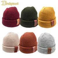 fashion baby hat for boys knit baby beanie for kids cap children hats for girls baby bonnet toddler cap infant accessories 1 4y