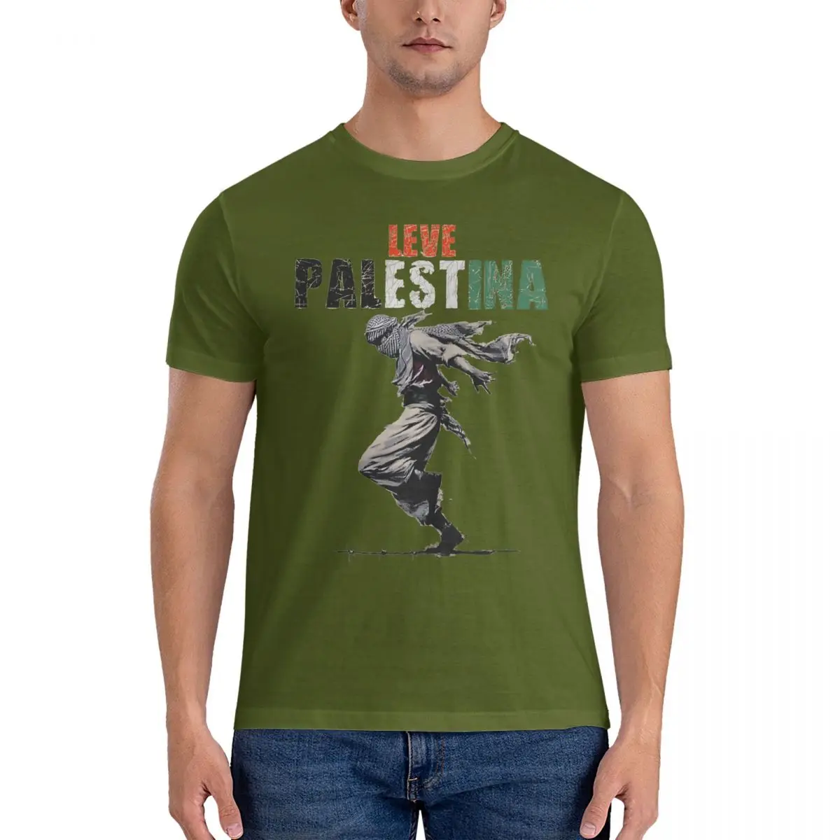 Футболка мужская из чистого хлопка с короткими рукавами