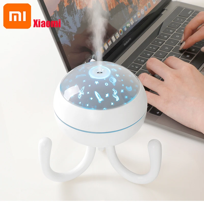 

Увлажнитель воздуха Xiaomi в форме осьминога, usb-разъем, большая лампа распыления, настольная проекционная лампа, увлажнитель воздуха, диффузо...