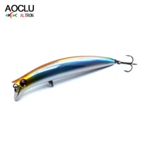 aoclu wobblers super quality 8 colors 110mm 14 8g 90mm 13g hard bait minnow crankbait fishing lure bass fresh salt water tackle
