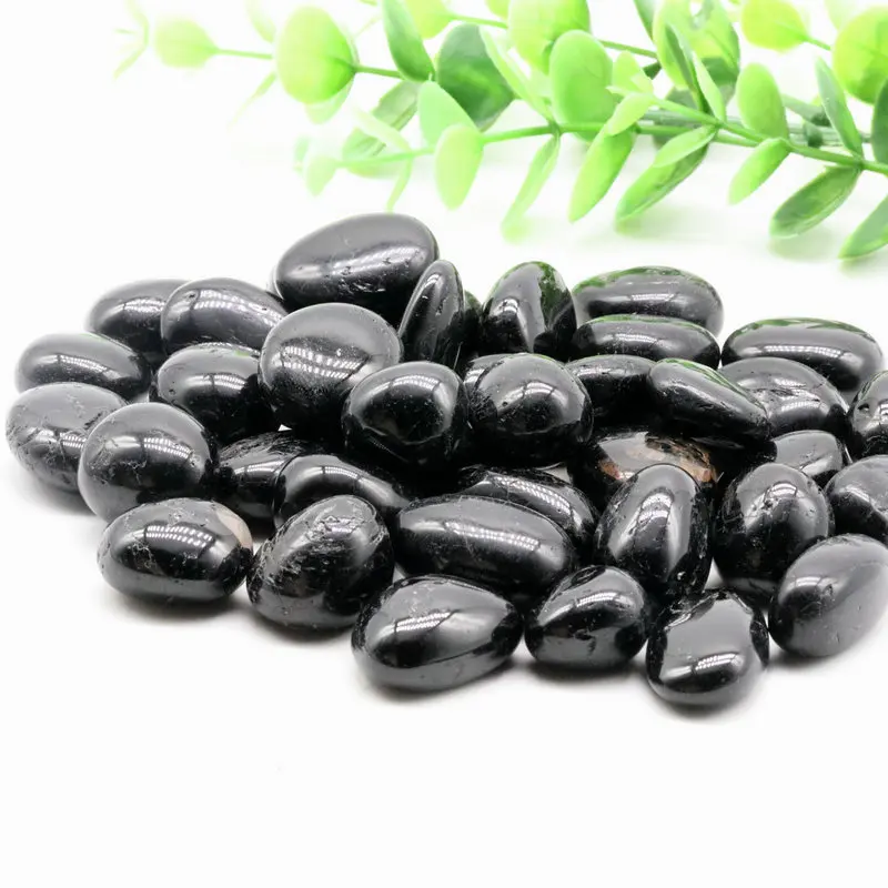 

9-12mm 100g Natural Black Tourmaline Crystal Tumbled Bulk Healing Mineral Specime Gemstones Raw Aquarium Decoration Gift