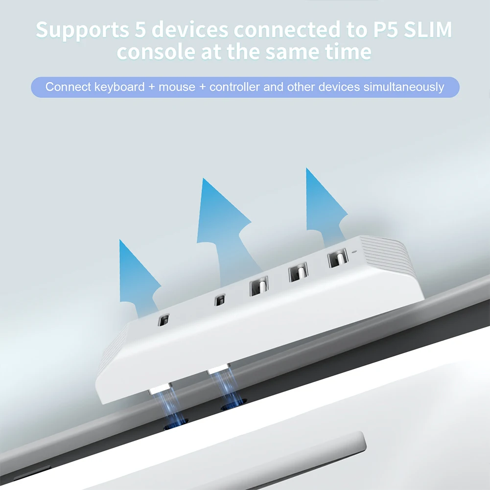 5-портовый USB-концентратор Высокоскоростной удлинитель дополнительного USB-порта