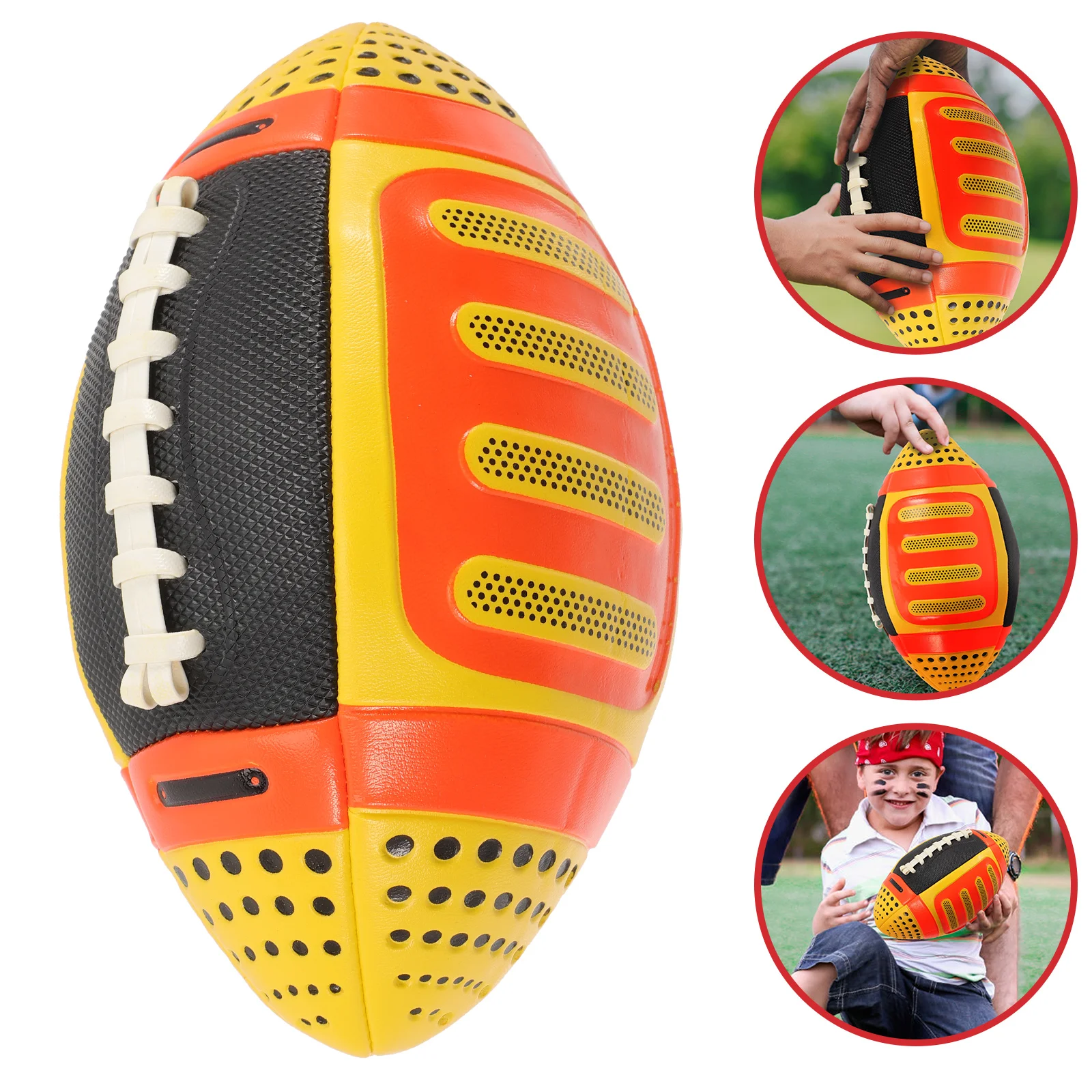 

No 3 Rugby Children Ball Colored Toy Toddler Playset Outdoor Pu Supply School Training Toys